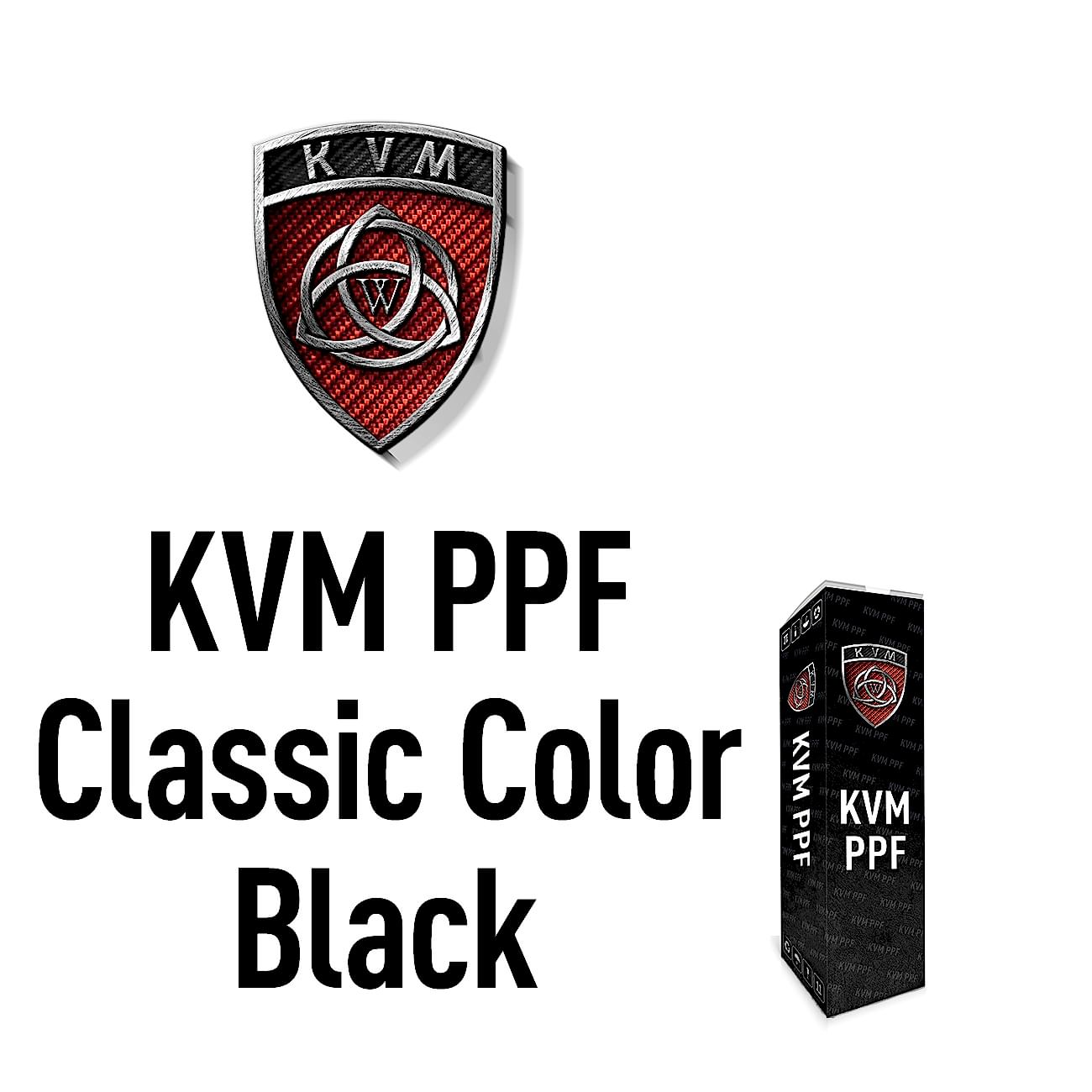 Антигравийная пленка KVM PPF Classic Color Black (Черный) 0,61 для фар